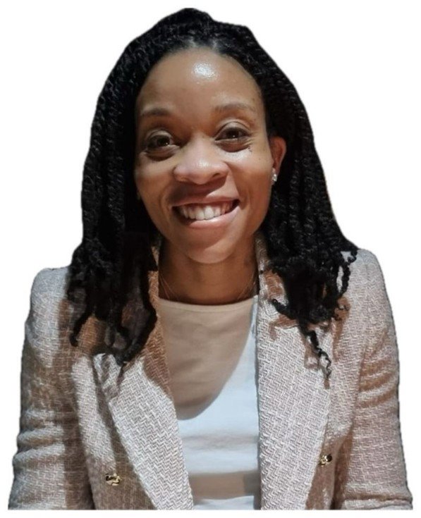 A head and shoulders portrait of a woman, Dr Ada Ekpe, an interventional radiologist