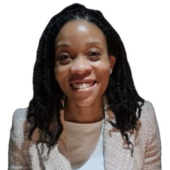 A head and shoulders portrait of a woman, Dr Ada Ekpe, an interventional radiologist